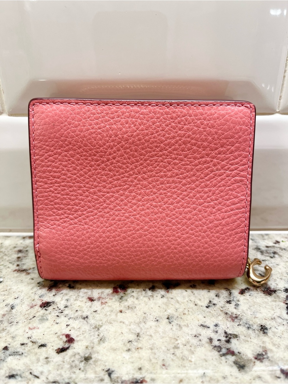 Coach Pink Bi-fold Wallet NWOT - Picture 4 of 12